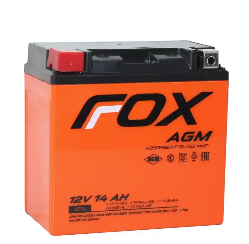 FOX AGM СТ-1214 12V14 А/ч п.п. [д151ш88в147/200А] (YTX14-BS)